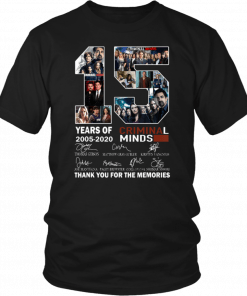 Thank You For The Memories Criminal Minds 15 Years Unisex T-Shirt