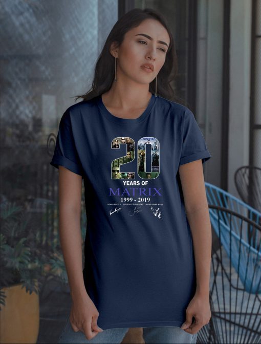 20 years of matrix 1999-2019 signatures Tee shirt