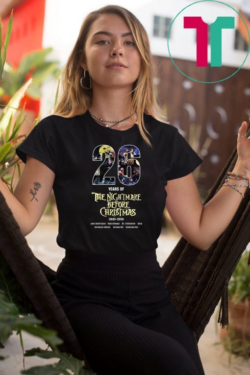 26 years of the nightmare before christmas 1993-2019 shirt