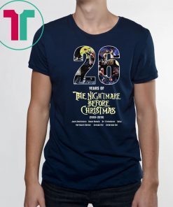 26 years of the nightmare before christmas 1993-2019 shirt