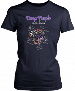 Deep Purple 1968 2019 signature Tee Shirt