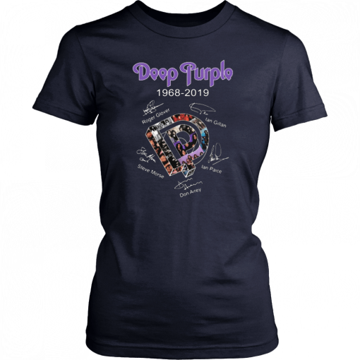 Deep Purple 1968 2019 signature Tee Shirt