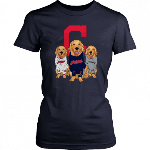 Golden Retriever Cleveland Indians Unisex T-Shirt