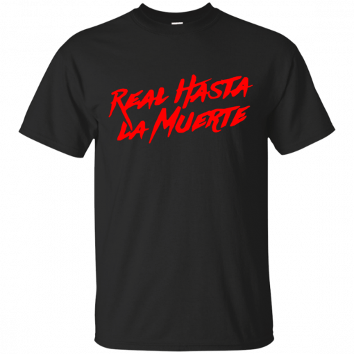 Anuel aa merch real hasta la muerte brrrrrrr tee black red Tee Shirt