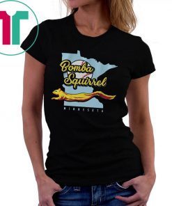 Bomba Squirrel Minnesota Baseball Tee Shirt