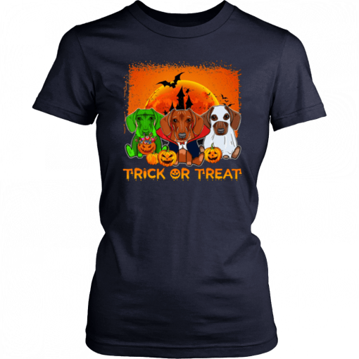 Halloween Dachshund trick or treat Unisex T-Shirt