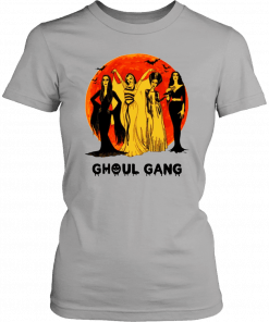 Elvira, Morticia, Lily, Bride Ghoul Gang Halloween Mens Womens T-Shirt