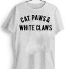 Cat Paws and White Claws Unisex Tee Shirt