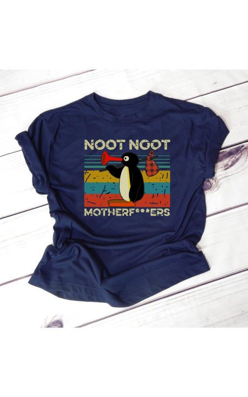 Pingu Noot Noot Motherfucker Vintage Tee Shirt