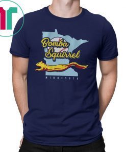 Bomba Squirrel Minnesota Baseball Tee Shirt