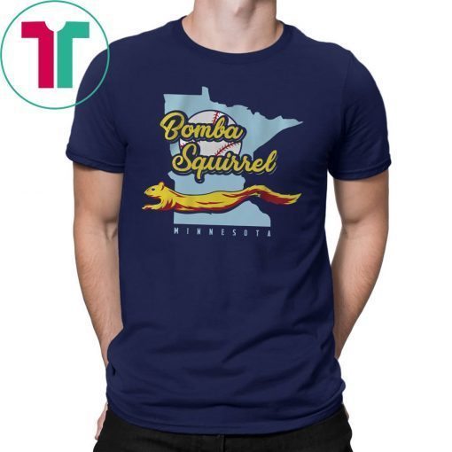 Bomba Squirrel Minnesota Baseball Tee Shirt