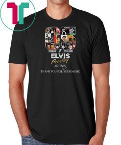 65 years of elvis presley 1954 2019 signature thank you for the memories shirt