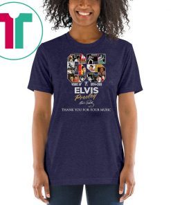 65 years of elvis presley 1954 2019 signature thank you for the memories shirt