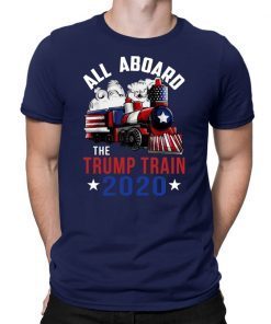 All Aboard The Trump Train Trump 2020 T-Shirt