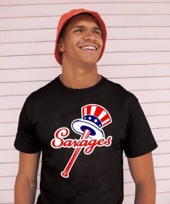 New York Yankees Top Hat Emblem Savages Shirt For Mens Womens Kids