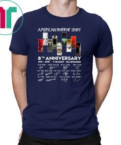 American horror story 8th anniversary 2011-2019 9 season 106 episodes signatures shirt