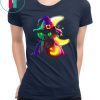 Black Cat Costume Witch Hat Moon Halloween T-Shirt