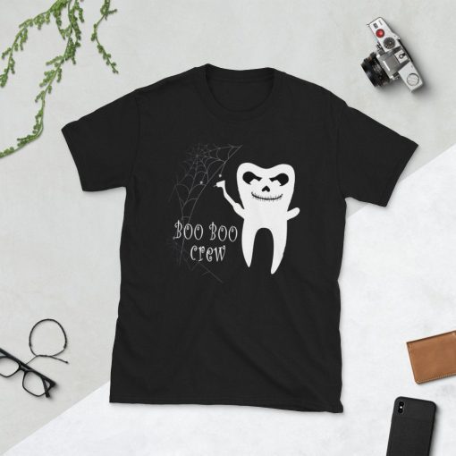 Boo Boo Crew Dentist Ghost Short-Sleeve Unisex T-Shirt