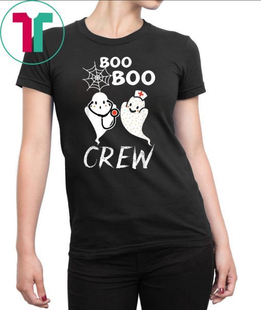 Boo Boo Crew Funny Halloween Ghost Nurse Costume Mens 2019 T-Shirt
