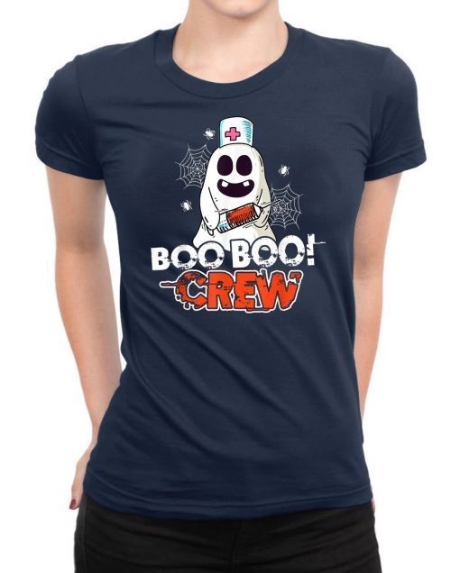 Boo Boo Crew Funny Nurse Ghost Halloween Costume T-Shirt