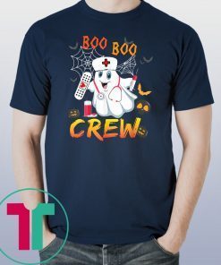 Boo Boo Crew Nurse Ghost Funny Halloween Costume Fun Gift T-Shirt