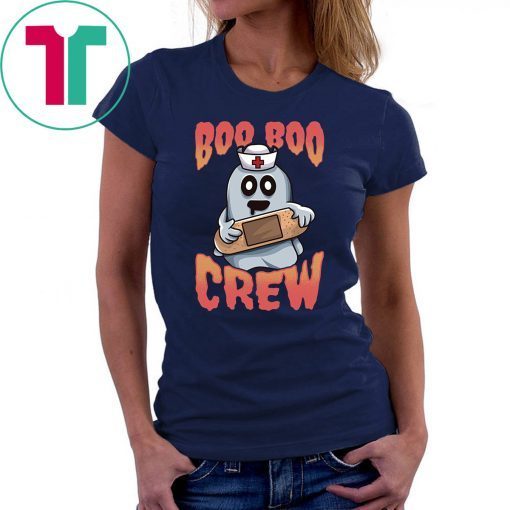 Boo Boo Crew Nurse Ghost Funny Halloween Costume Gift Tee Shirt