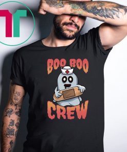 Boo Boo Crew Nurse Ghost Funny Halloween Costume Gift Tee Shirt