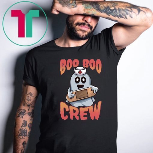 Boo Boo Crew Nurse Ghost Funny Halloween Costume Gift Tee Shirt