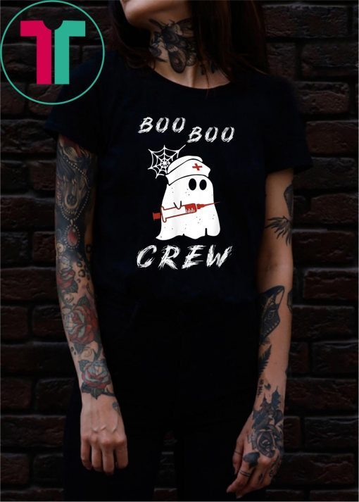 Boo Boo Crew Nurse Ghost Funny Halloween Costume 2019 Gift T-Shirt