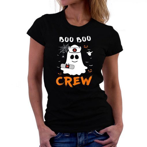 Boo Boo Crew Nurse Ghost Funny Halloween T-shirt