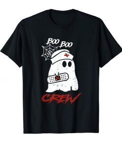 Boo Boo Crew Nurse Ghost T-Shirt Halloween Costume Gift T-Shirt