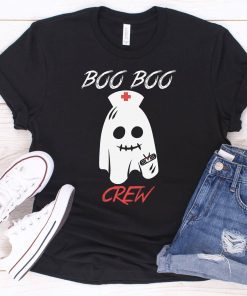 Boo Boo Crew Shirt Funny Nurse Ghost Gift Halloween Costume T-Shirt