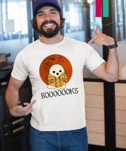 Booooooks Boo read Books Halloween T-Shirt