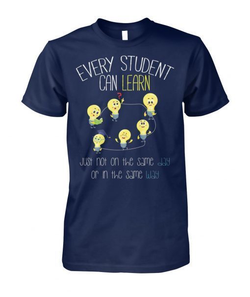 Bulds every student can learn just not on the same day shirt