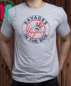 Buy Savages In The Box Funny Baseball Classic Funny Gift T-Shirt