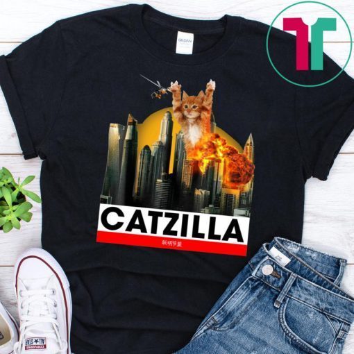 CATZILLA Kitty Cat lovers to Halloween T-Shirt