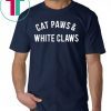 Mens Cat Paws and White Claws Tee Shirt