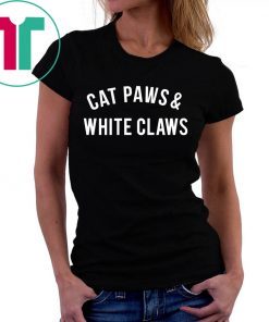 Mens Cat Paws and White Claws Tee Shirt