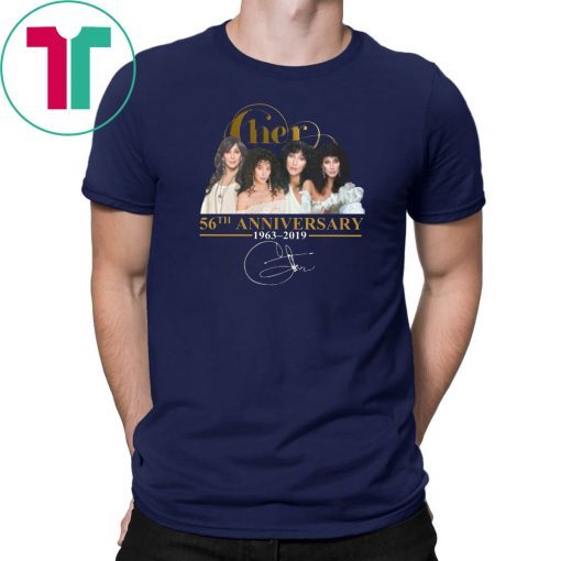 Cher 56th anniversary 1963-2019 signature shirt