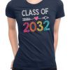 Class Of 2032 Shirt Pre-K Graduate Preschool Graduation T-Shirt