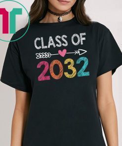 Class Of 2032 Shirt Pre-K Graduate Preschool Graduation T-Shirt