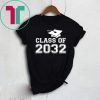 Class of 2032 Grow With Me Shirt Back To School Gift Tee
