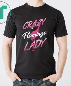 Crazy flamingo lady shirt