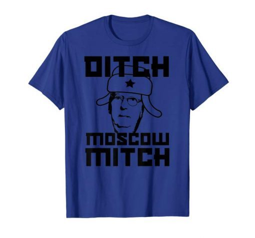 DITCH MOSCOW MITCH McConnell Anti Turtle Face Meme Impeach T-Shirt