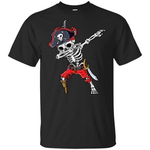 Dabbing Skeleton Pirate Halloween Jolly Roger Unisex T-Shirt