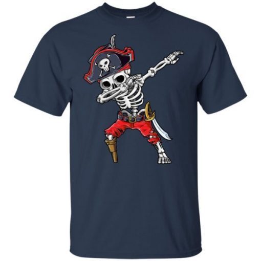 Dabbing Skeleton Pirate Halloween Jolly Roger Unisex T-Shirt