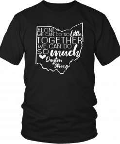 Dayton Ohio State Strong Helen Keller Heart Map T-Shirt