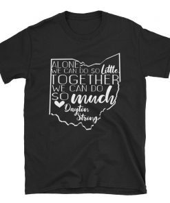 Dayton Ohio State Strong Helen Keller Heart Map Tee Shirt