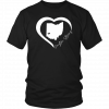 Dayton Ohio State Strong Retro Heart Map Tee T-Shirt