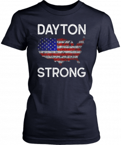 Dayton Strong American map Distressed Gift T-Shirt